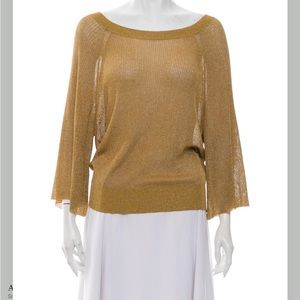 Alice + Olivia gold top